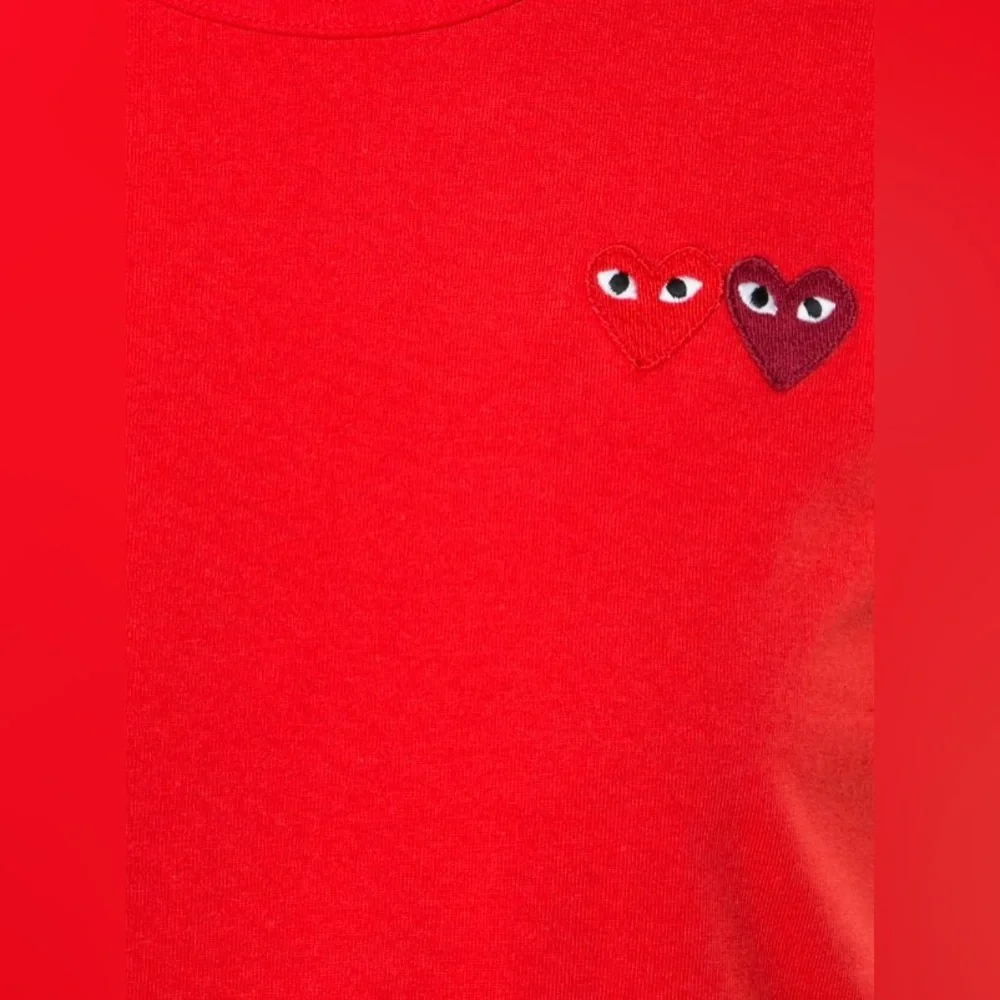 AUTHENTIC COMMES DES GARÇON crew neck short sleeve red t shirt xs - Picture 11 of 11